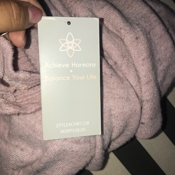 Harmony and Balance Shirt Sweater Heather Pink - Picture 8 of 8